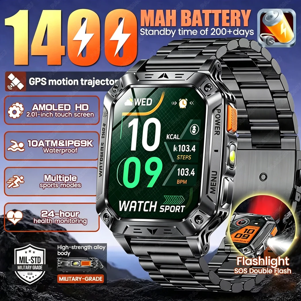 Smartwatch Custom - 2026 New Built-in 1400mAh Super Large