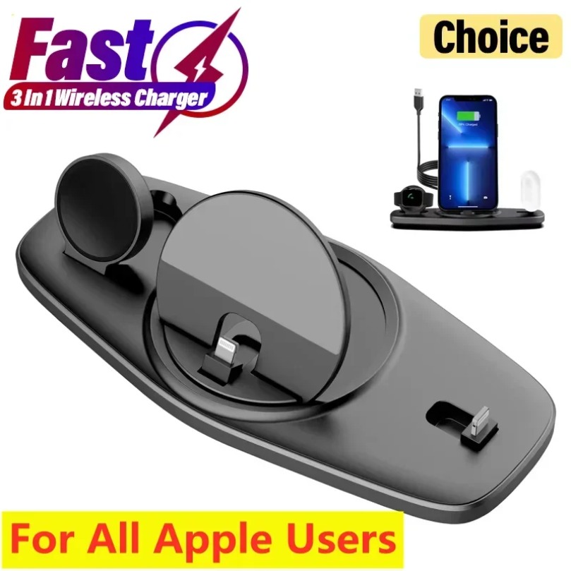 3 In 1 Fast Wireless Charger C - đánh giá và giá Smartwatch X12