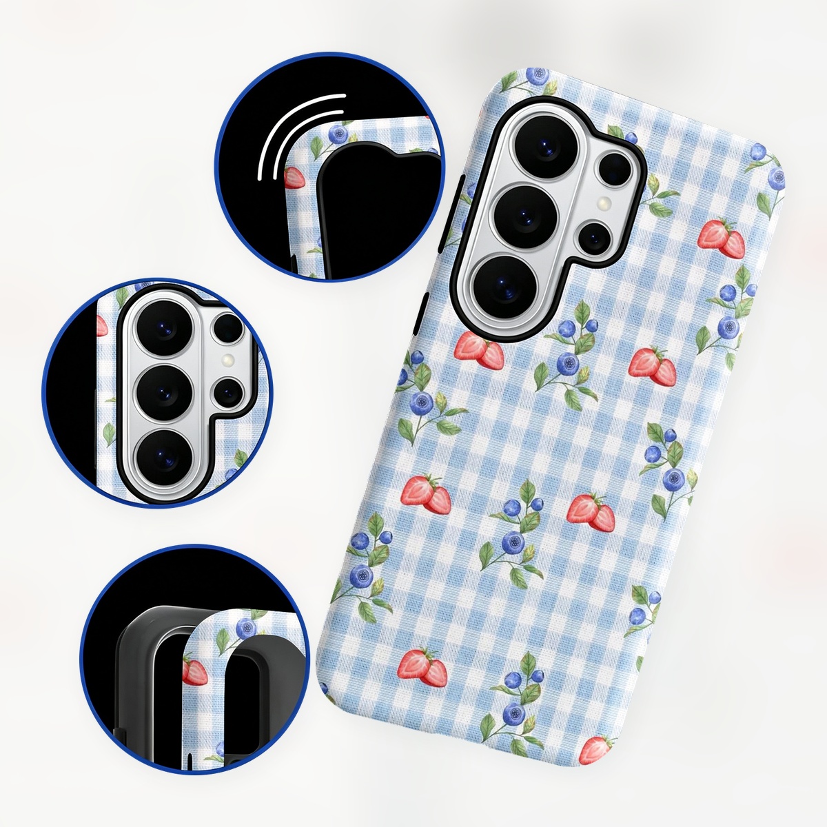 Blueberry Strawberry Gingham 2 - đánh giá và giá Samsung Galaxy S24