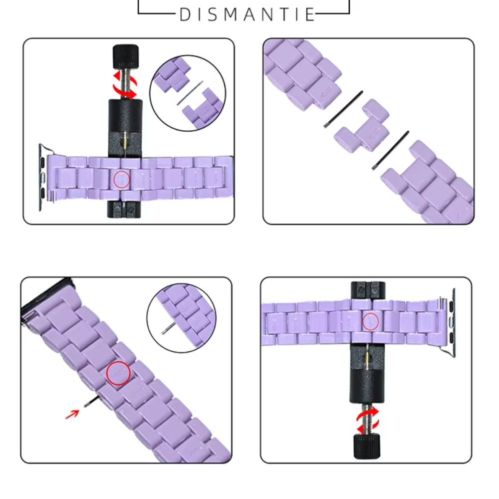 Clear Resin Three-Link Band wi - đánh giá và giá Titan Smartwatch Accessories