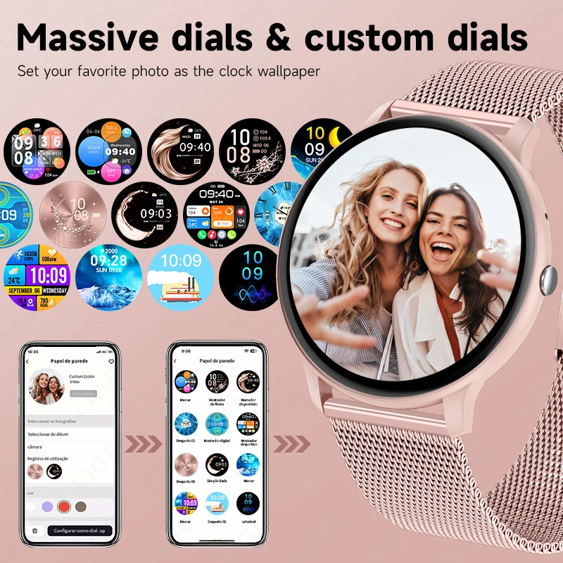 LIGE Bluetooth Call Smart Watc - đánh giá và giá Smartwatch Custom