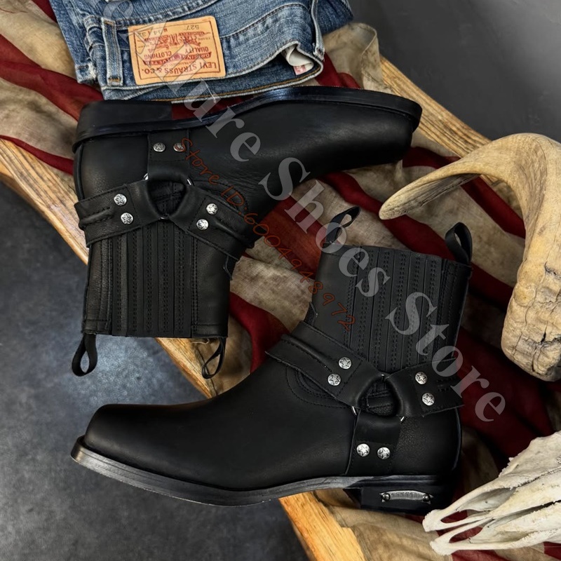 Retro Biker Cowboy Style Men A - đánh giá và giá Leather Classic Strap