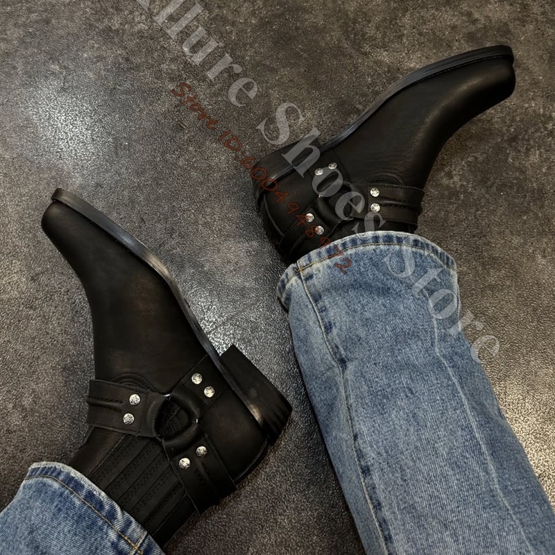 Retro Biker Cowboy Style Men A - đánh giá và giá Leather Classic Strap