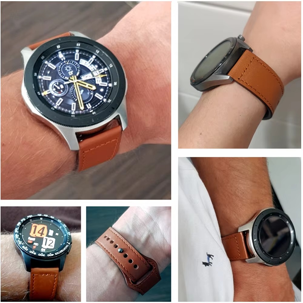 20mm 22mm Lug PU Leather Watch - đánh giá và giá Titan Smartwatch Accessories